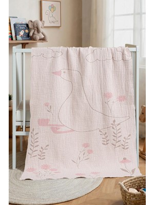 Marvielle Dört Kat Desenli Müslin Bebek&çocuk Battaniyesi 80X140 cm | %100 Pamuk, Içi - Bebek & Çocuk Battaniyesi