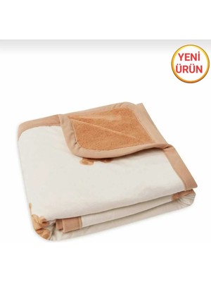 Marvielle Peluş Çift Taraflı Kız- Erkek Bebek Kışlık-Baharlık Welsoft Battaniye Taba/ - Bebek & Çocuk Battaniyesi