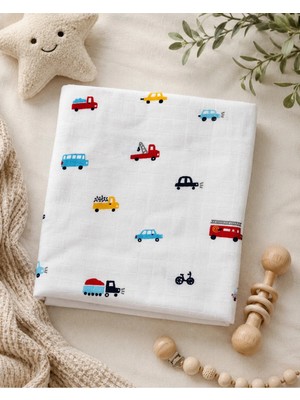 Marvielle Minora %100 Pamuk Müslin Bebek Örtüs– Çok Amaçlı Müslin Battaniye - 100 x 1 - Bebek & Çocuk Battaniyesi