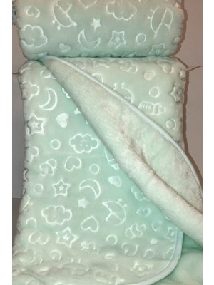 Marvielle Embos Peluş Bebek Battaniyesi 100X120 cm - Bebek & Çocuk Battaniyesi