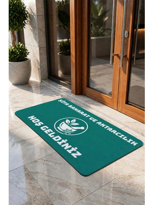 Valerine Life Kapı Önü Paspası 50X90CM Dijital Baskı Kaymaz Kişiye Firmaya Özel Baharat ve Aktar