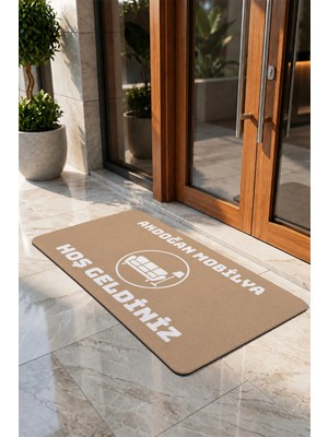 Valerine Life Kapı Önü Paspası 50X90CM Dijital Baskı Kaymaz Kişiye Firmaya Özel Mobilyacı
