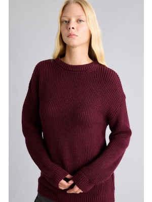 DeFacto Regular Fit Bisiklet Yaka Basic Uzun Kollu Triko Kazak H6905AZ26WN