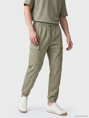Lc Waikiki Yeni Sezon Yeşil Regular Fit Poplin Erkek Jogger Pantolon