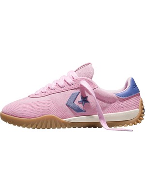 CA16076C Converse Run Star Traıner Stıtched Suede Kadın Spor Ayakkabı Pembe