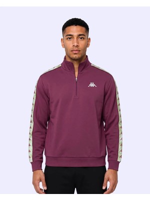 Kappa Authentic 222 Banda Pulliogt Erkek Bordo Regular Sweatshirt