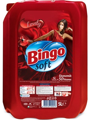 Bingo Soft Çamaşır Yumuşatıcısı Lovely 5L ( 50 Yıkama )