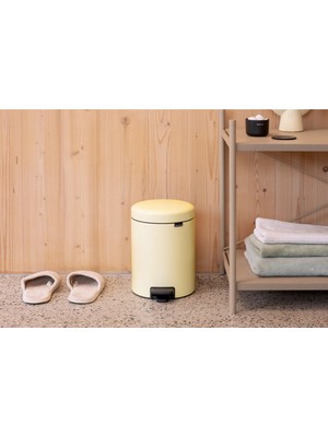 Marvielle Newıcon Mellow Yellow Pedallı Çöp Kutusu 5l - Çöp Kovası