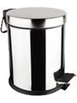 Marvielle 3lt Metal Pedallı Efor Metal Plastik Yedek Kovalı - Çöp Kovası