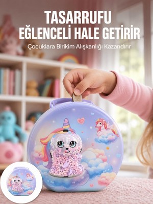 Astraltech Eğitici Şifreli Çocuk Para Kasası Dayanıklı Metal