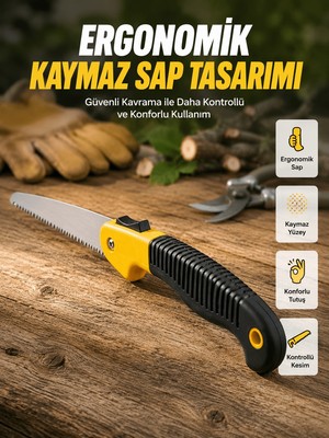 Astraltech Bahçe ve Odun Kesimi Için Katlanır El Testeresi
