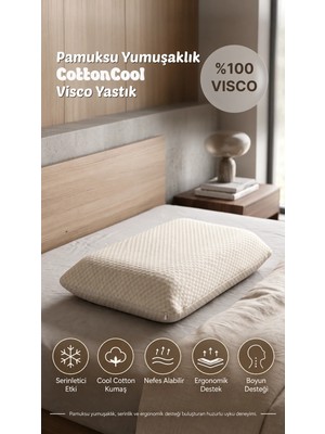 Cottoncool Visco Ortopedik Yastık 40X60+15