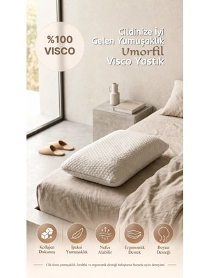 Umorfil Visco Ortopedik Yastık 40X60+15