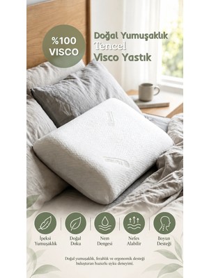 Tencel Visco Ortopedik Yastık 40X60+15