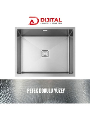 Gl General Neo 50 40X50 Inox Petek Dokulu Mutfak Eviyesi 304 Paslanmaz Çelik 1mm