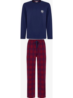 Penti Erkek Echo Block Ekoseli Pantolon Uzun Kollu Pijama Takımı