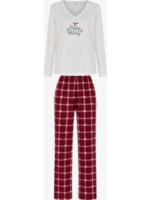 Penti Sleepy Çiçekli Uzun Kollu Pantolon Pijama Takımı