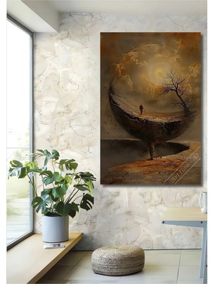 Çetin Kardeşler Çetinkardeşler Tek Başına Yolculuk Dijital Sanat Ahşap Dekoratif Duvar Tablosu Ev Salon Ofis Dekoru Hediyelik