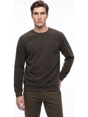 Dockers Haki Erkek Sweatshirt D2620161801_SMALL Logo Sweatshirt