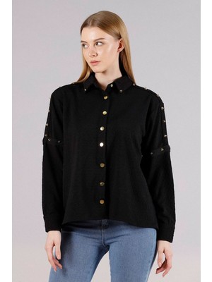 Very Moda Metal Detaylı Gömlek - | F1326