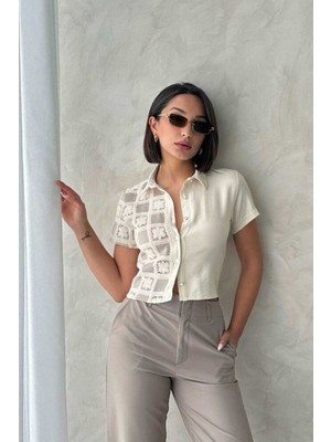 Very Moda Dantel Detaylı Gömlek - | D2802