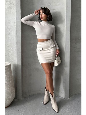 Very Moda Cepli Etek | F1572