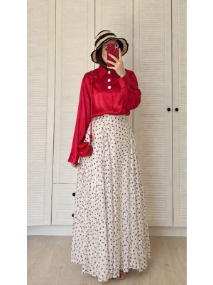 Very Moda Kraşlı Saten Gömlek - | F1914