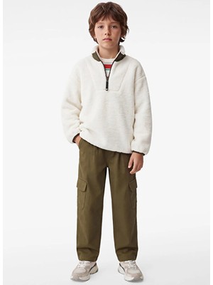 Koton Sweatshirt, 11-12 Yaş, Ekru
