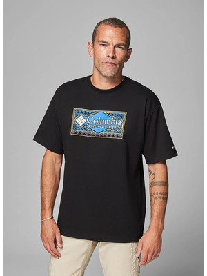 Columbia CS0458 Csc M Framed Dıamond Ss Tee Siyah O Yaka Regular Fit Düz Erkek T-Shirt
