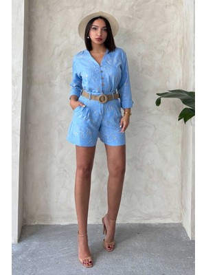 Very Moda Nakışlı Şort | D2746