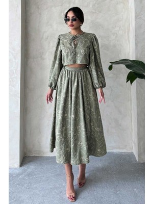 Very Moda Nakışlı Etek | F1901