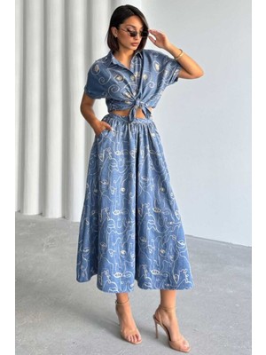 Very Moda Nakışlı Etek | F1901