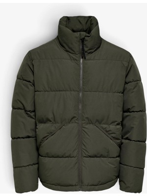 Only & Sons Onspack Lıfe Puffer Jacket Otw Vd Erkek Gri Ceket - 22034718