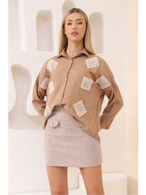 Very Moda Kaşe Mini Etek | F1352