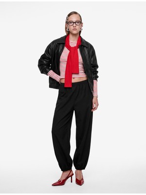 Koton Beli Lastikli Cepli Bol Kesim Harem Pantolon