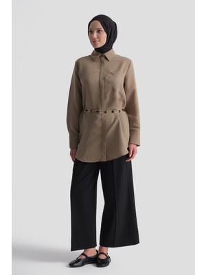 Armine Geniş Paça Pantolon Siyah