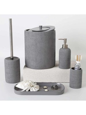 Selim Natural Banyo Seti Gri