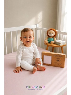 Dream Time Kutulu Bebek Çarşafı Lastikli | %100 Pamuklu Penye | 60X120 | 70X110 | 70X120 | 70X130 | 70X140 | 80X130