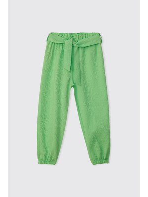 Panço Kız Çocuk Yeşil Pantolon