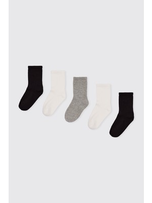 Panço Unisex Bebek 5'li Çorap Seti