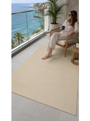 Dream Soft/Peluş Krem Yumuşak Yüzeyli Kaymaz Makinede Yıkanabilir Halı | Sultan Halı