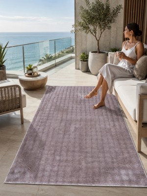 Dream Soft/Peluş Pembe Yumuşak Kaymaz Makinede Yıkanabilir Halı | Özel Ölçü Seçeneği | Sultan Halı