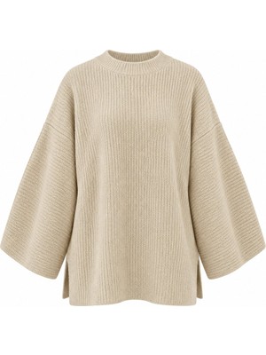Laluvia Taş Fitilli Oversize Kazak - 2Y26808