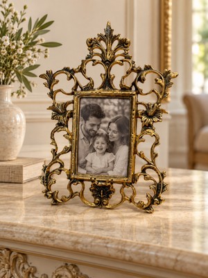 Virtus Vırtus Bronz Dikdörtgen Fotoğraf Çerçevesi