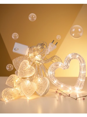 LED Kalp Neon Lamba Dekoratif Gece Işığı
