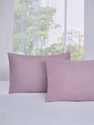 Özdilek Colourist Ranforce 2li Yastık Kılıfı (50X70)-ROSE