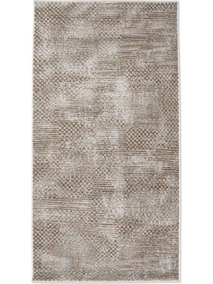 Eva Vintage Modern Halı Vizon ve Kahverengi Kare Dikdörtgen Salon Halısı | Sultan Halı