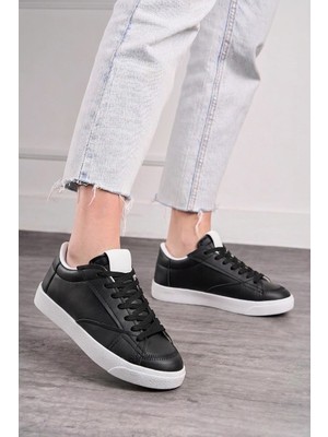 Nstil Günlük Kadın Sneaker Bağcıklı Tırtıklı Taban Süet Detaylı Yürüyüş Spor Ayakkabı 07