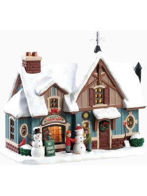 Lemax Snow Day Porselen Işıklı Yılbaşı Dekorasyonu