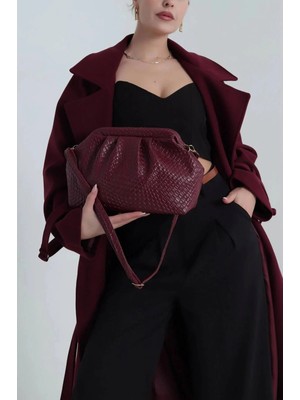 Era Boutique Tr Gettov Burslu Örgü Detay Deri El ve Omuz Kadın Çantası